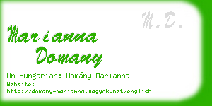 marianna domany business card